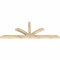 Ekena Millwork Richland Rough Sawn Timber Gable Bracket, Douglas Fir, 96"W x 36"H x 4"D x 4"F, 9/12 Pitch GBW096X36X0404RIC00RDF - alternate 4